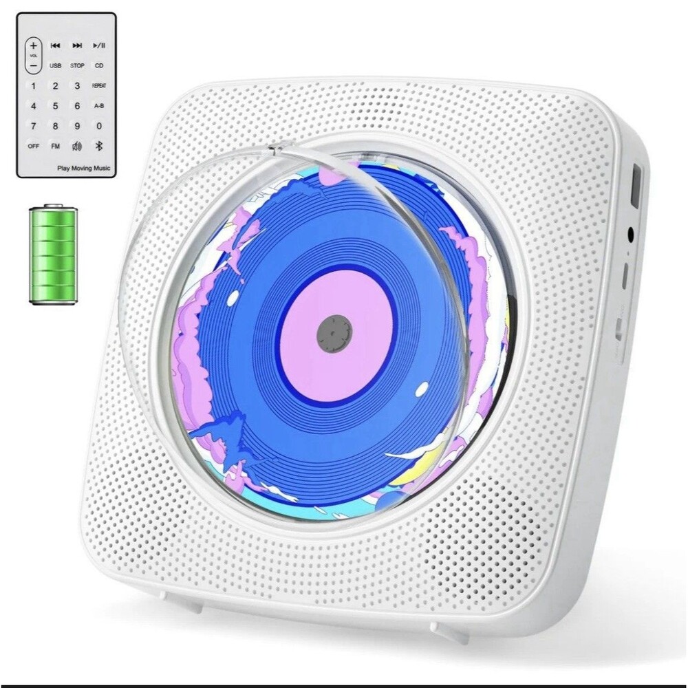 CD Player Portable Bluetooth Rechargeable: CD Players And FM Radio